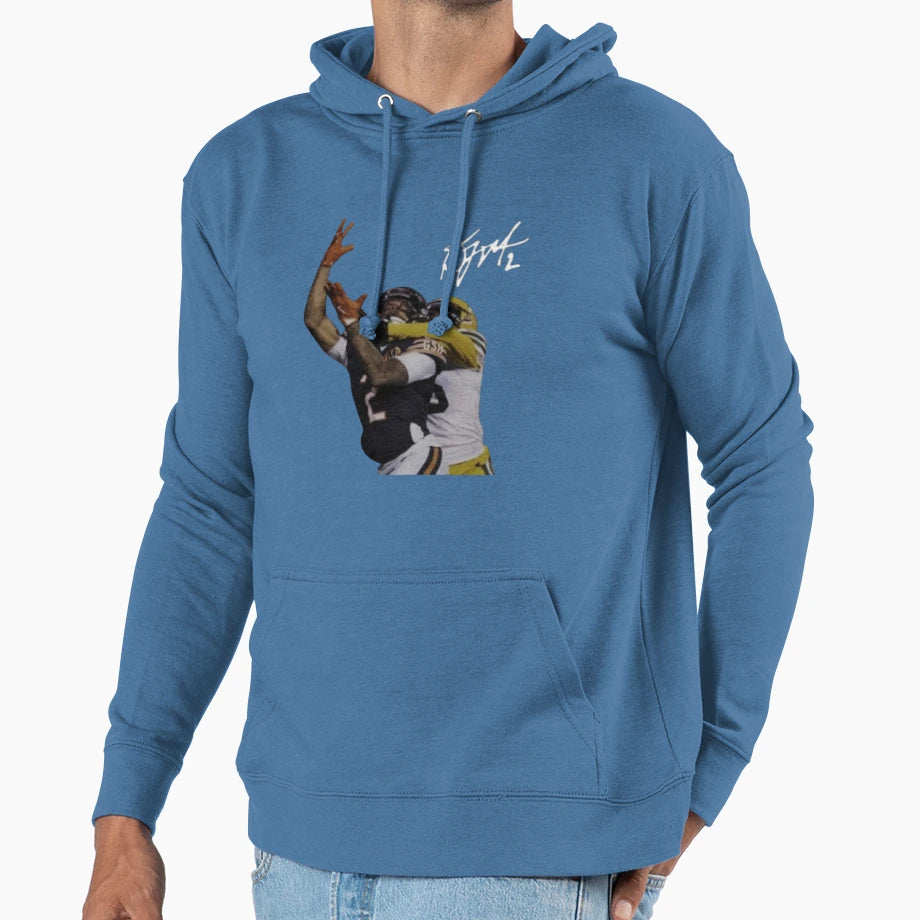 Dj Moore Chicago Bears Head Tap Hoodie - Streetwear Style Men Women - T-Shirt, Sweatshirt, Hoodie