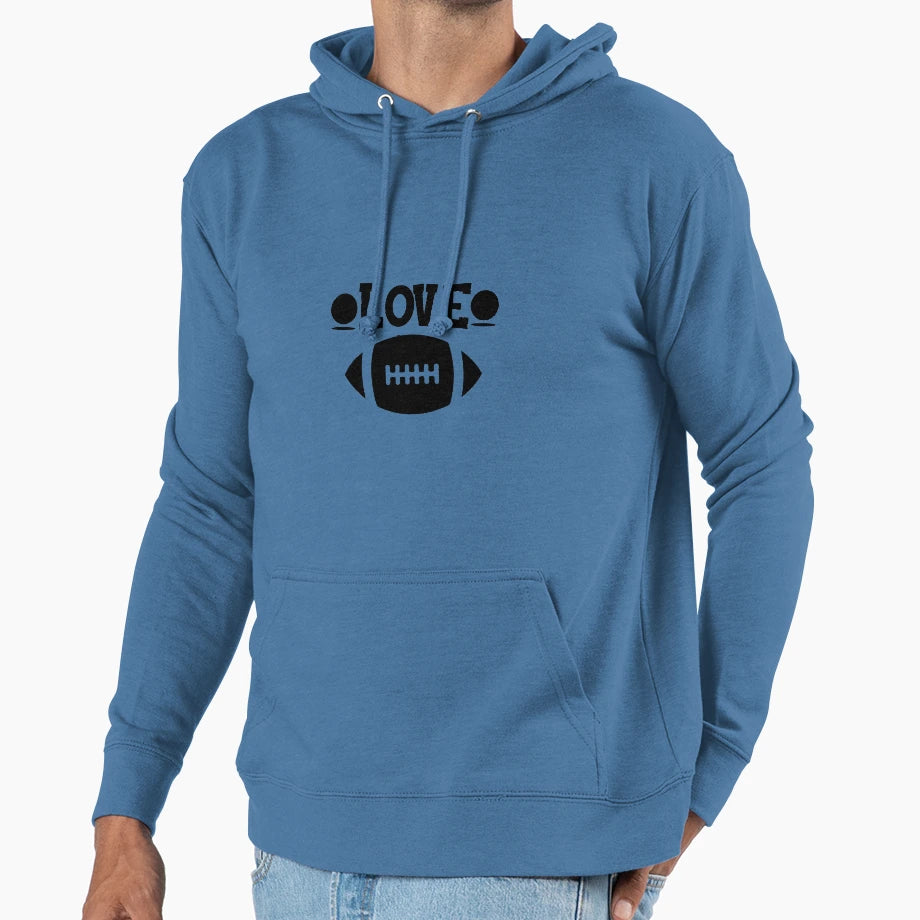 Love Football Funny Football T-Shirt - Casual Everyday Wear Men Women - T-Shirt, Sweatshirt, Hoodie