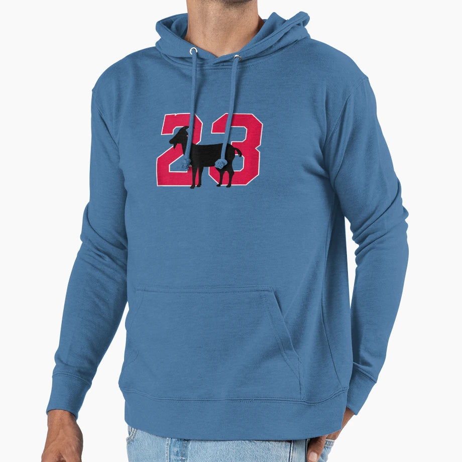 Goat 23 Logo Hoodie - Graphic Print Unisex - T-Shirt, Sweatshirt, Hoodie