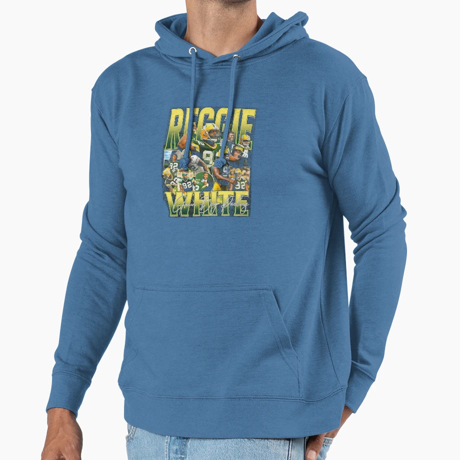 Reggie White Green Bay Bootleg Hoodie - Graphic Print for Adults - T-Shirt, Sweatshirt, Hoodie