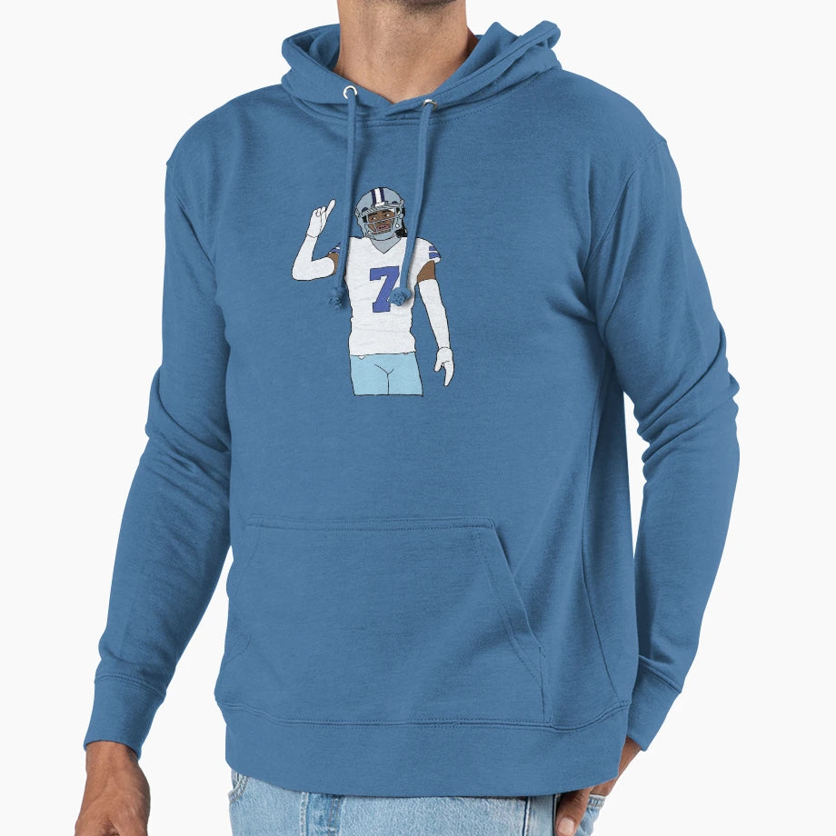 Fan Art Trevon Dallas Football Hoodie - Minimalist Print Men Women - T-Shirt, Sweatshirt, Hoodie