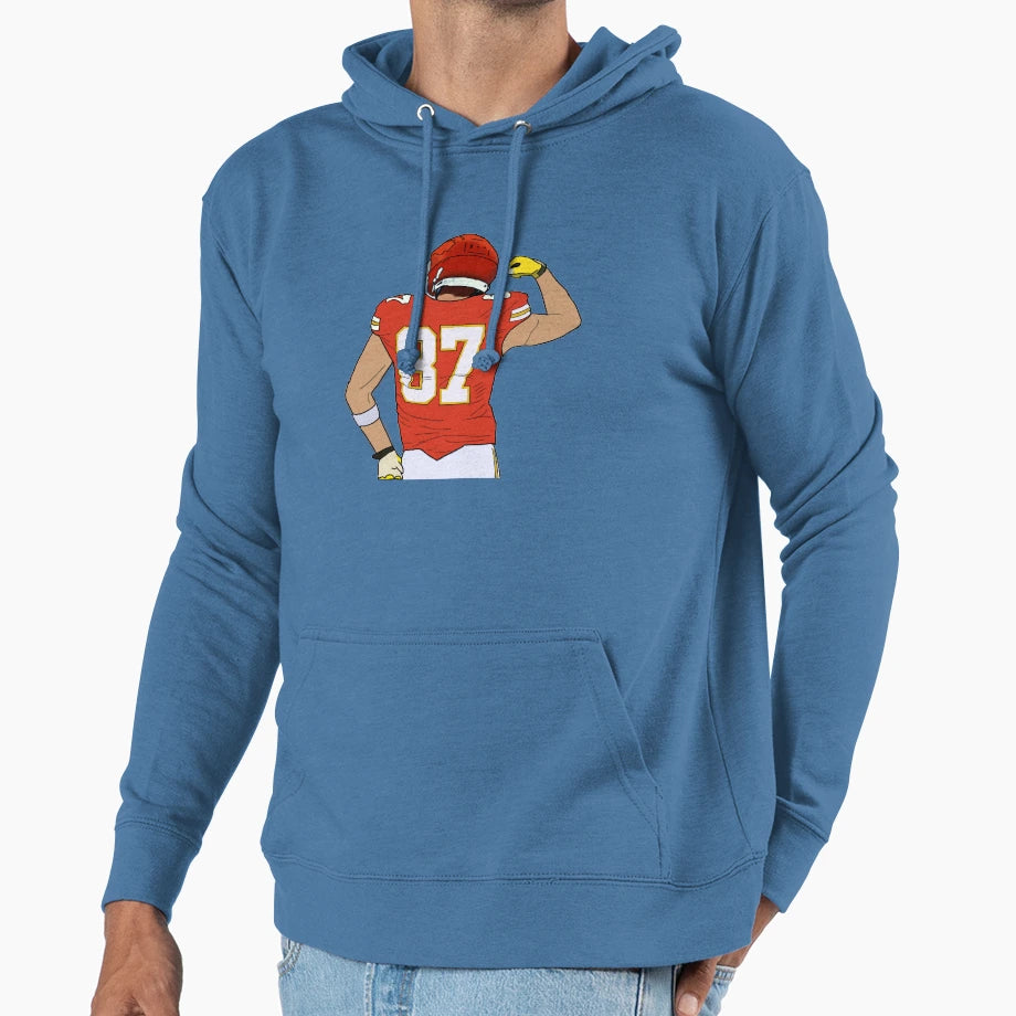 Football Player 87 Hoodie - Minimalist Print Men Women - T-Shirt, Sweatshirt, Hoodie