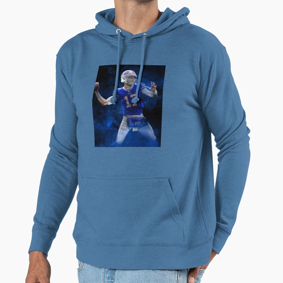J Allen Buffalo Sports Art Hoodie - Casual Everyday Wear Men Women - T-Shirt, Sweatshirt, Hoodie