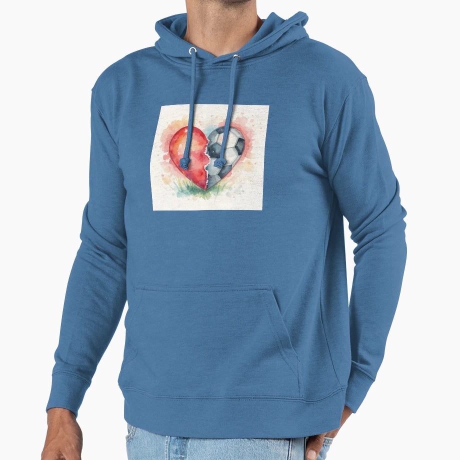 Soccer Love Hoodie - Unique Graphic for Adults - T-Shirt, Sweatshirt, Hoodie
