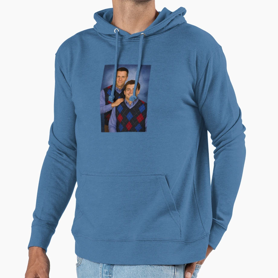 Drake Maye Tom Step Brothers New England Hoodie - Novelty Apparel Unisex - T-Shirt, Sweatshirt, Hoodie