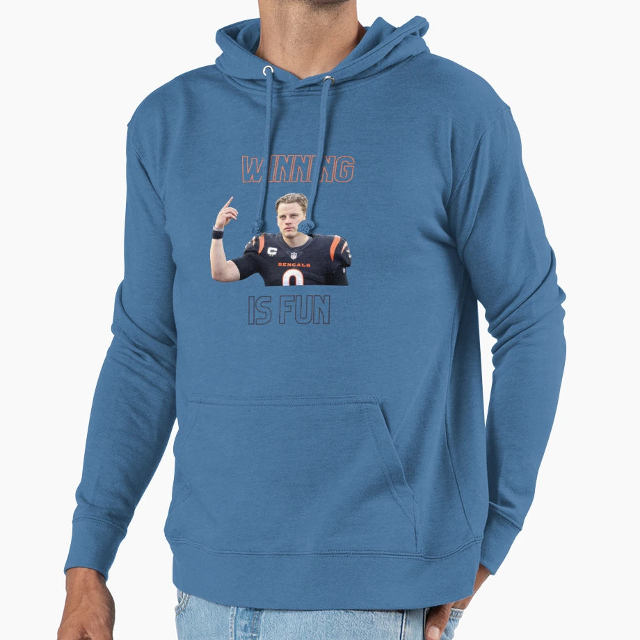 JB Winning Is Fun Hoodie - Fun Novelty Design Men Women - T-Shirt, Sweatshirt, Hoodie