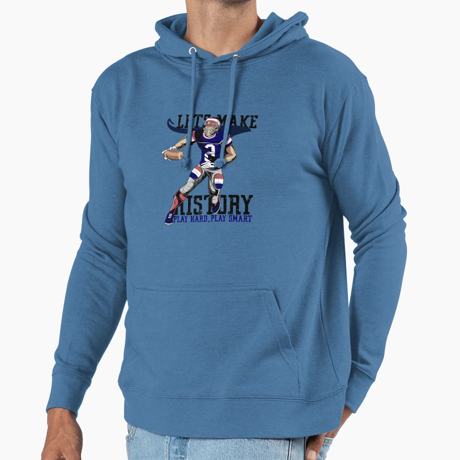 Football History Hard Smart Hoodie - Streetwear Style Unisex - T-Shirt, Sweatshirt, Hoodie
