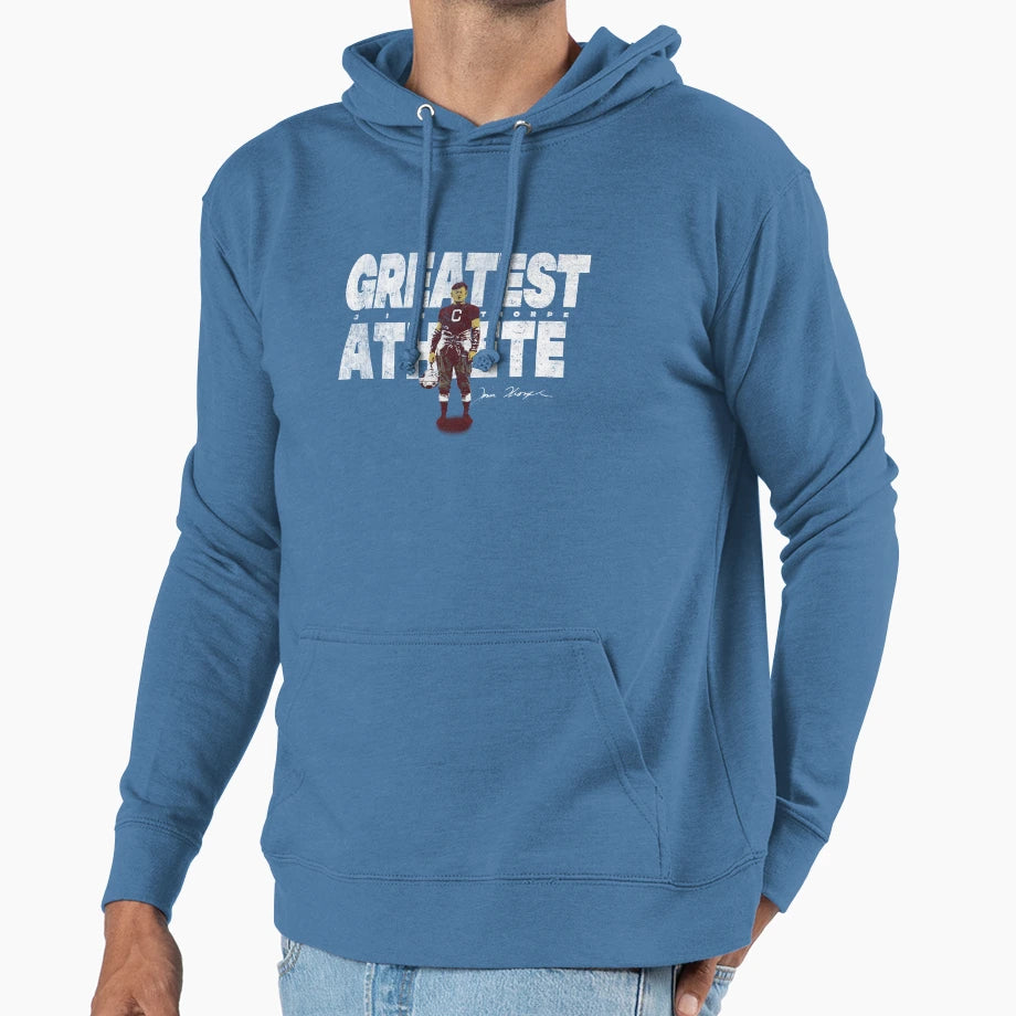 Jim Thorpe Greatest Athlete Hoodie - Aesthetic Graphic Men Women - T-Shirt, Sweatshirt, Hoodie