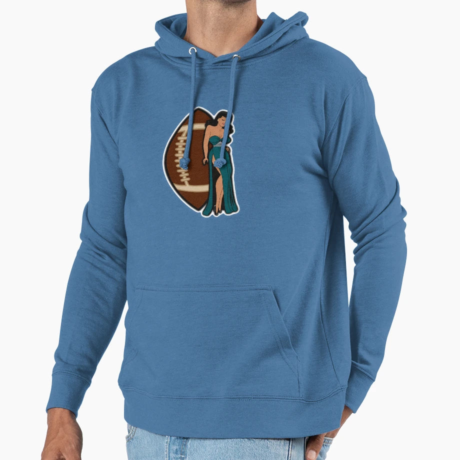 Philadelphia Football Babe Hoodie - Minimalist Print for Adults - T-Shirt, Sweatshirt, Hoodie
