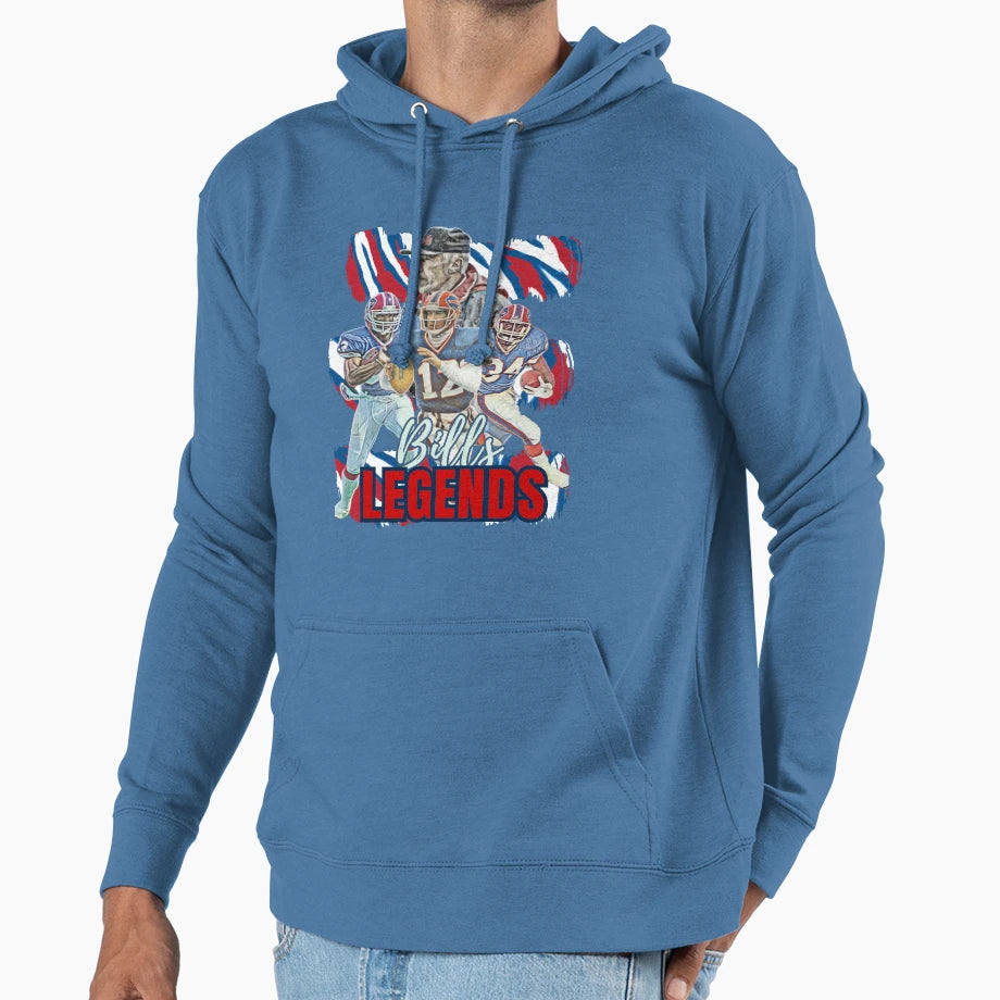 Buffalo Legends Tribute To Iconic Hoodie - Aesthetic Graphic Men Women - T-Shirt, Sweatshirt, Hoodie