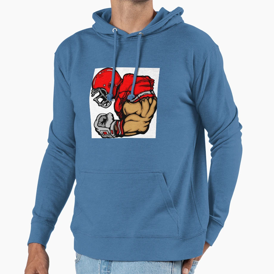 American Football Player Hoodie - Streetwear Style for Adults - T-Shirt, Sweatshirt, Hoodie