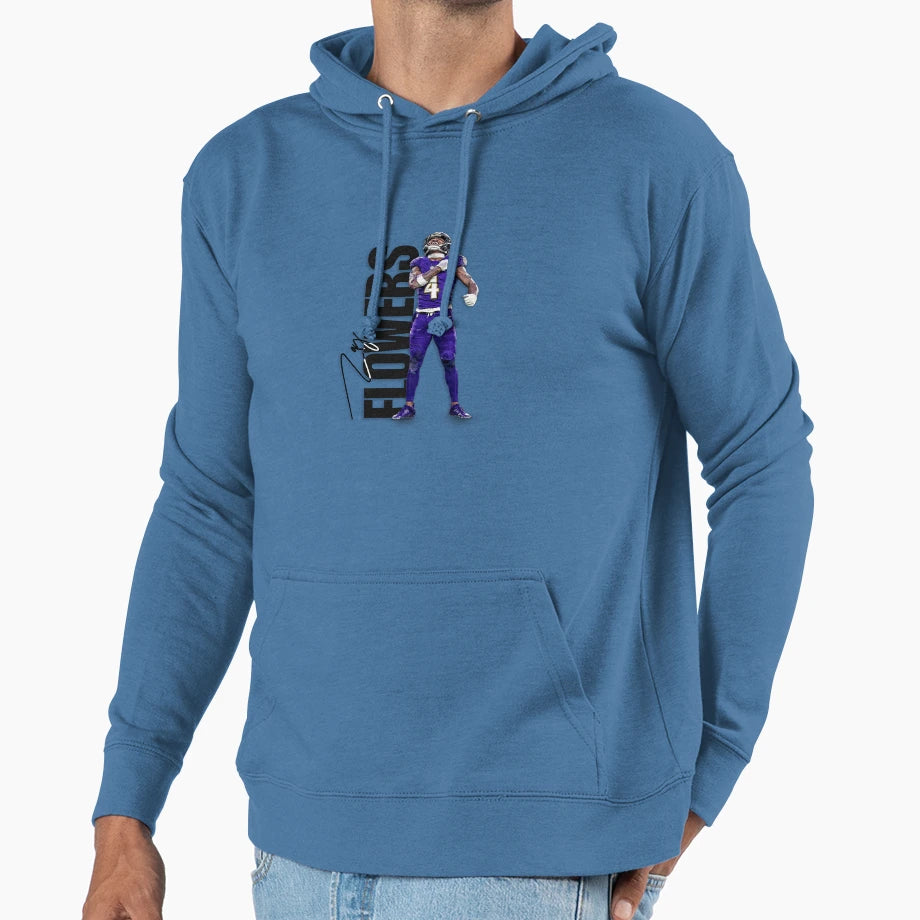 Zay Flowers Hoodie - Novelty Apparel Men Women - T-Shirt, Sweatshirt, Hoodie