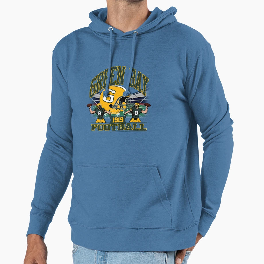 Green Bay Football Gridiron Legacy Hoodie - Trendy Graphic for Adults - T-Shirt, Sweatshirt, Hoodie