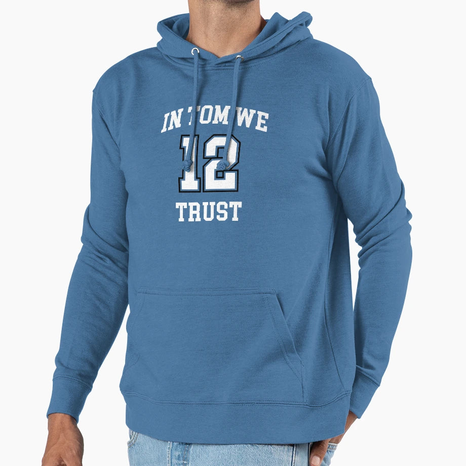 Tom We Trust 12 Tampa Bay Football Goat Hoodie - Novelty Apparel Unisex - T-Shirt, Sweatshirt, Hoodie