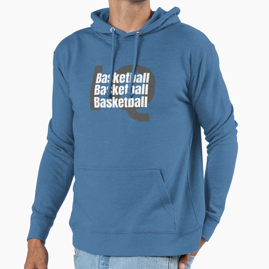 Basketball Iq Hoodie - Graphic Print Men Women - T-Shirt, Sweatshirt, Hoodie