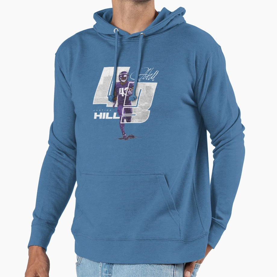 Justice Hill City Number T-Shirt - Unique Graphic for Adults - T-Shirt, Sweatshirt, Hoodie