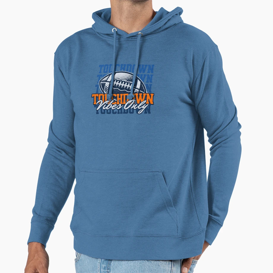 Touchdown Vibes Only Hoodie - Graphic Print Men Women - T-Shirt, Sweatshirt, Hoodie