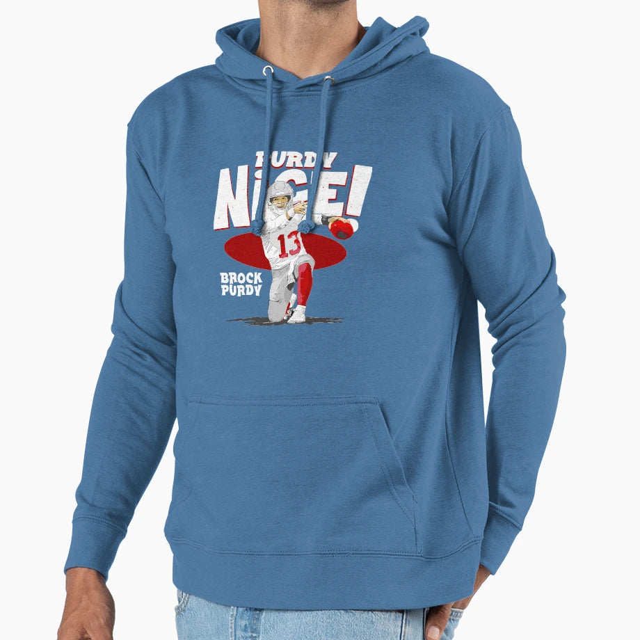 BP Purdy Nice Hoodie - Minimalist Print for Adults - T-Shirt, Sweatshirt, Hoodie