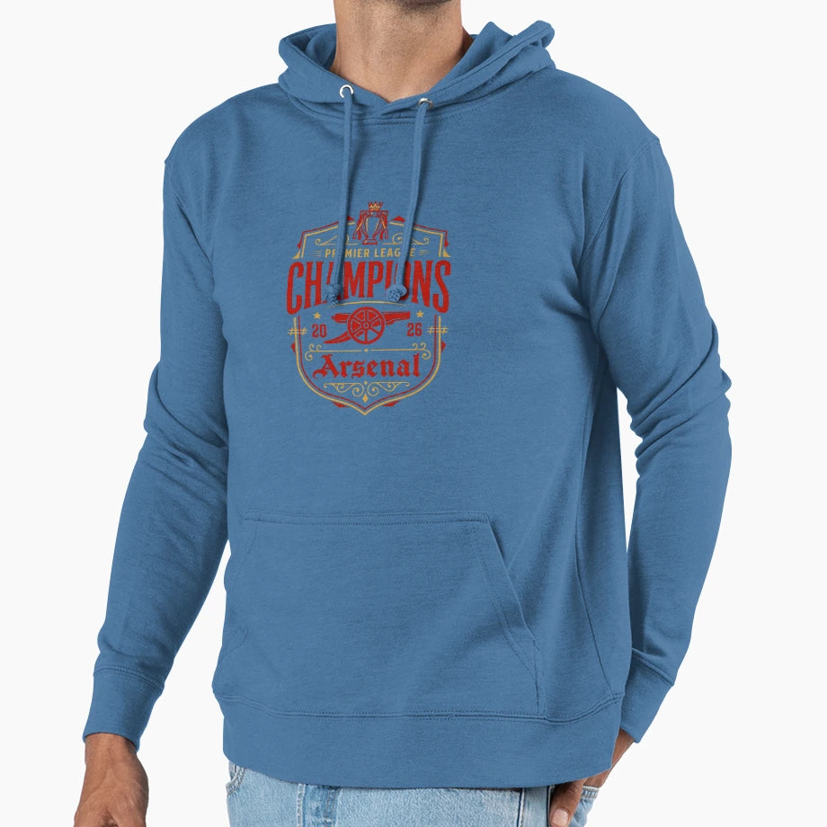 Arsenal Premier League Champions 2026 Hoodie - Aesthetic Graphic Unisex - T-Shirt, Sweatshirt, Hoodie