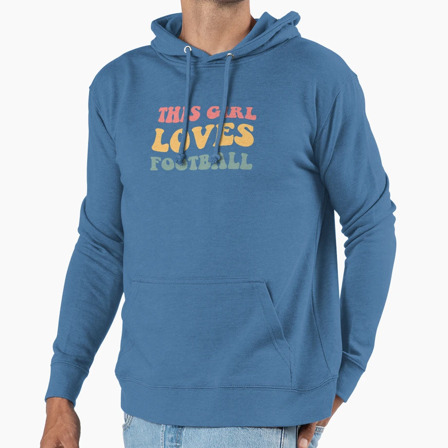 This Loves Football I Hoodie - Streetwear Style Men Women - T-Shirt, Sweatshirt, Hoodie