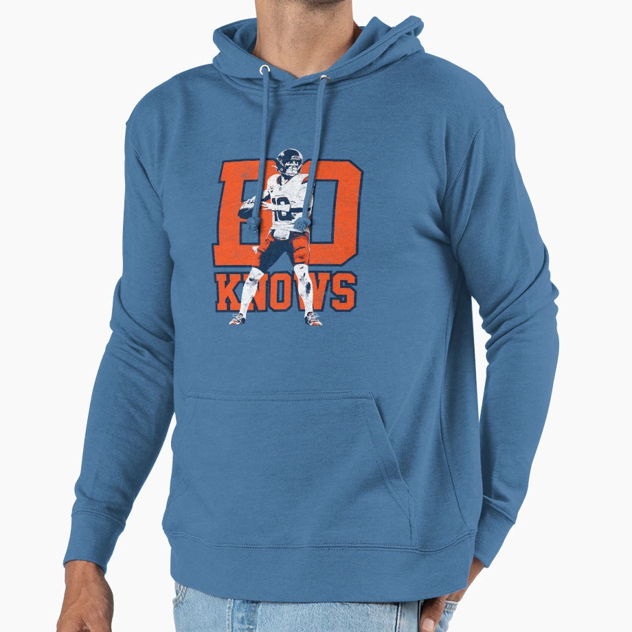 Bo Knows Bo Nix Variant Hoodie - Custom Art Print Men Women - T-Shirt, Sweatshirt, Hoodie