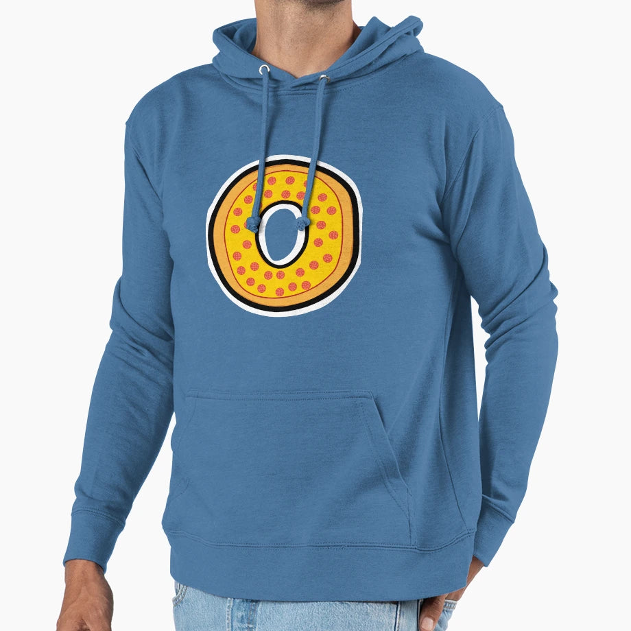 Pizza O Hoodie - Aesthetic Graphic Men Women - T-Shirt, Sweatshirt, Hoodie