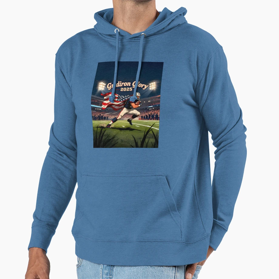 Gridiron Glory 2025 Hoodie - Trendy Graphic for Adults - T-Shirt, Sweatshirt, Hoodie