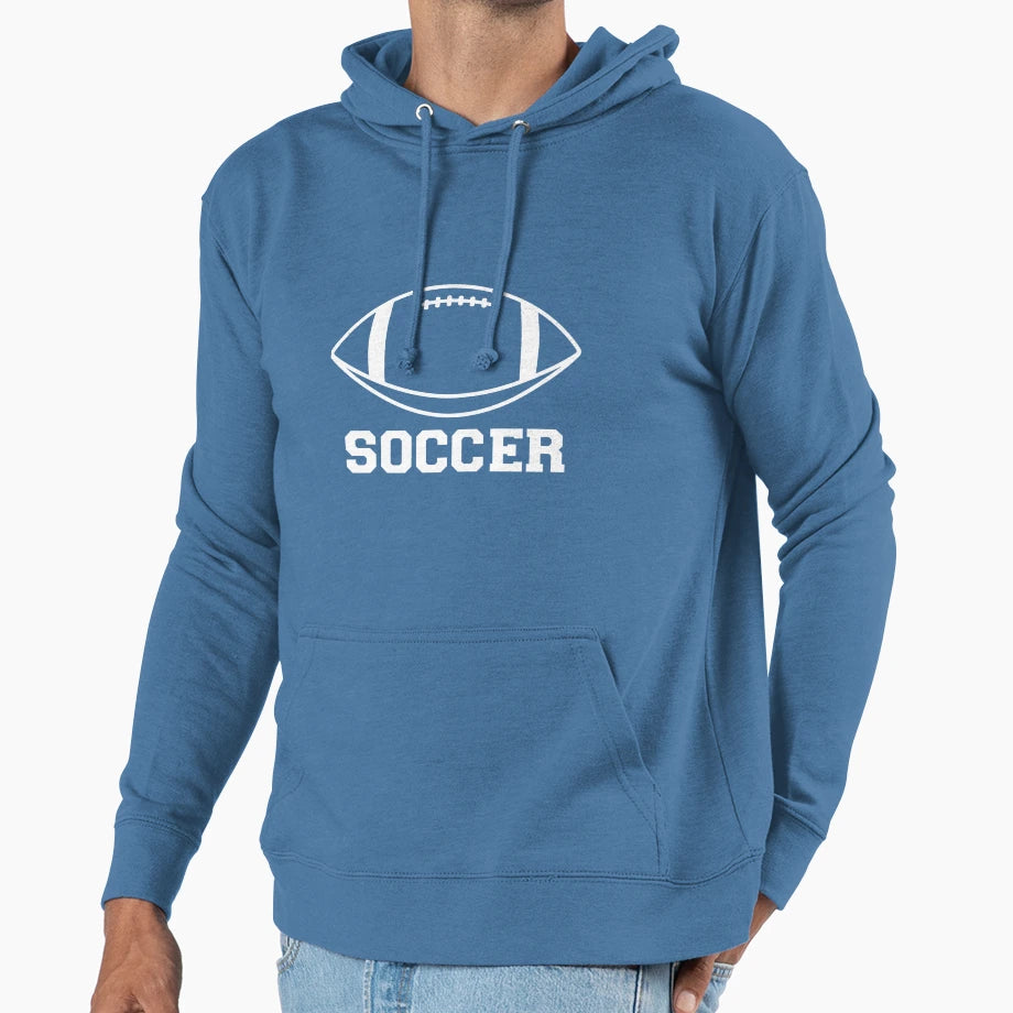 Football Soccer Hoodie - Custom Art Print Men Women - T-Shirt, Sweatshirt, Hoodie