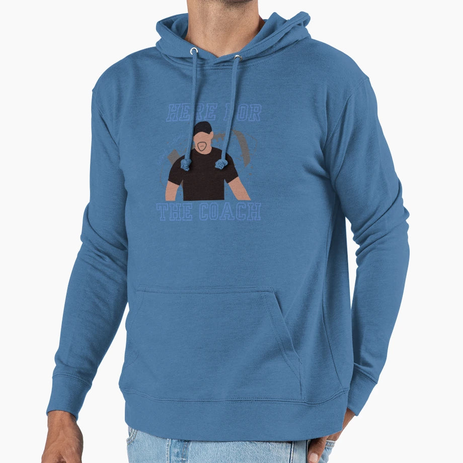 Dan Campbell Here Coach Hoodie - Novelty Apparel Men Women - T-Shirt, Sweatshirt, Hoodie