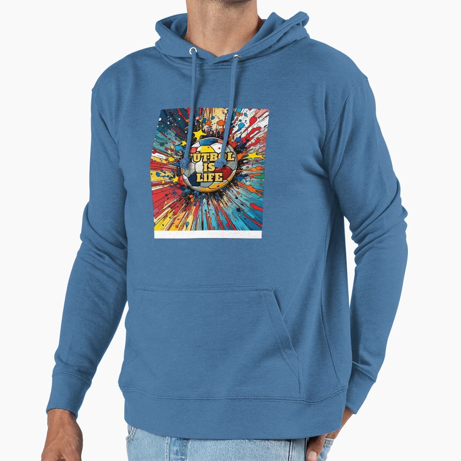 Football Is Life Series1 Hoodie - Unique Graphic Unisex - T-Shirt, Sweatshirt, Hoodie