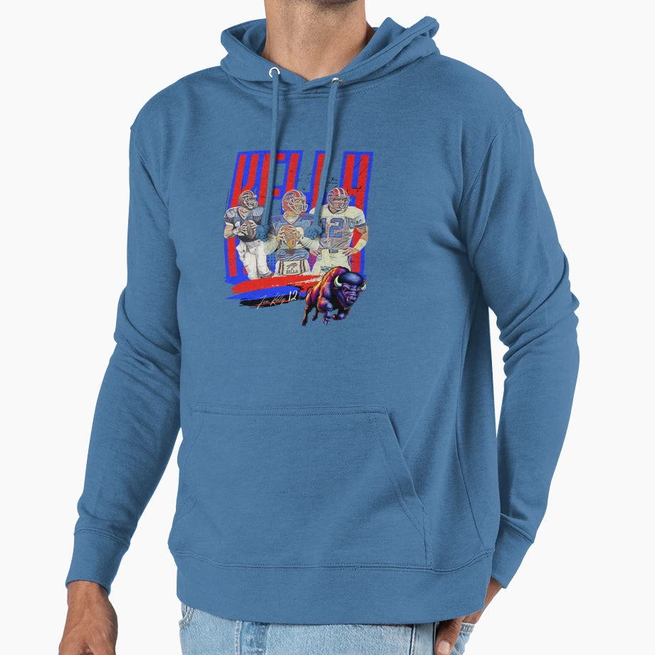 Jim Kelly Buffalo Bills Pete Rose Charlie Hoodie - Graphic Print Unisex - T-Shirt, Sweatshirt, Hoodie