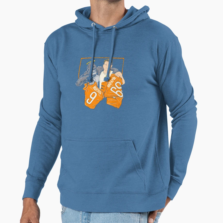 Cincinnati Jersey Swap JB And Hoodie - Casual Everyday Wear Men Women - T-Shirt, Sweatshirt, Hoodie