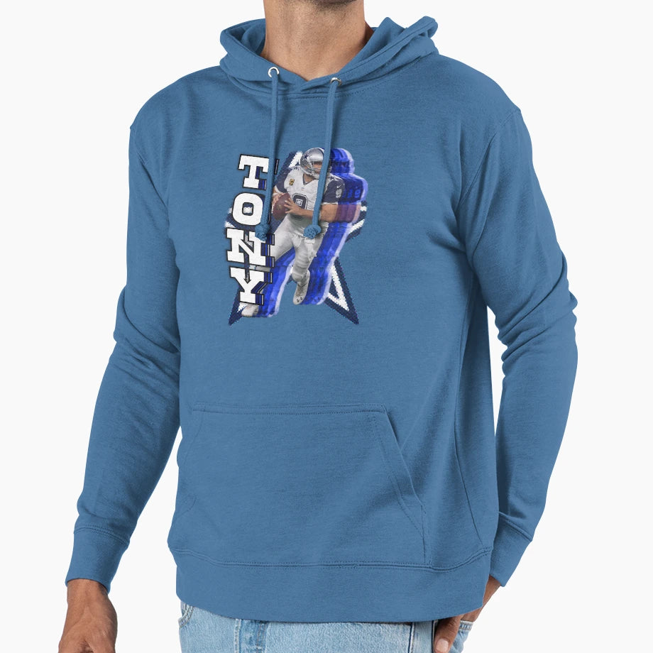 Dallas Cowboy Legend Tony Romo Hoodie - Fun Novelty Design Unisex - T-Shirt, Sweatshirt, Hoodie