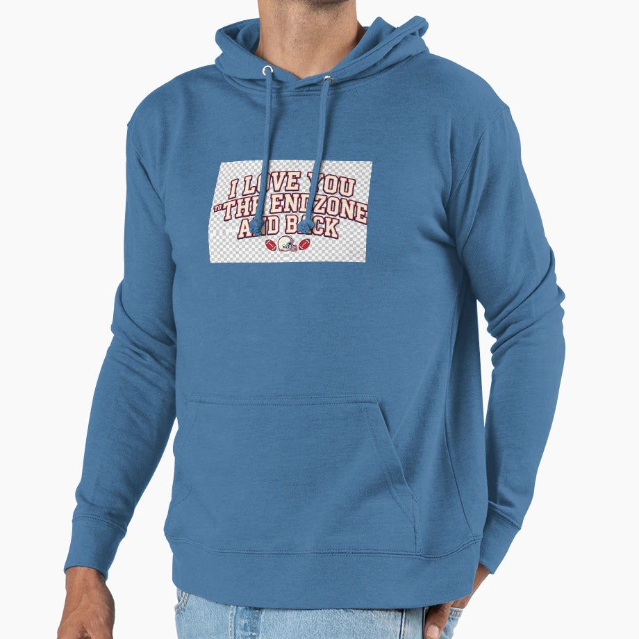 Football Love Hoodie - Custom Art Print Men Women - T-Shirt, Sweatshirt, Hoodie