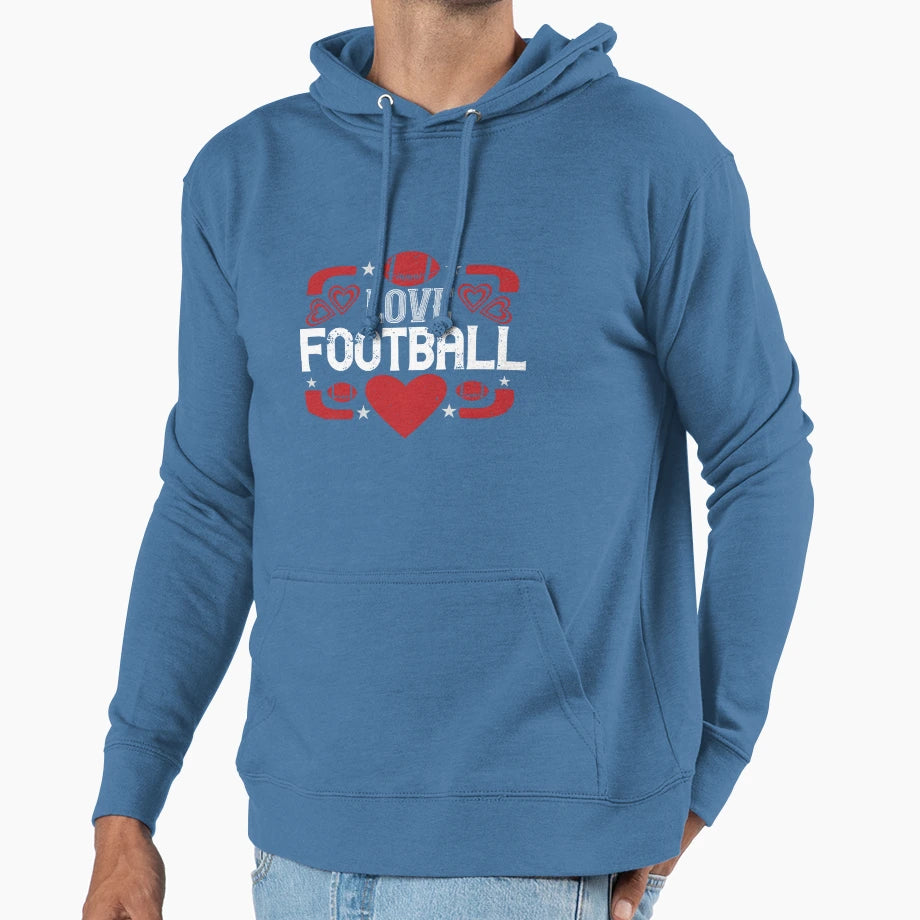 4 Love Football Jacob Zelazny Transparent Hoodie - Custom Art Print Unisex - T-Shirt, Sweatshirt, Hoodie