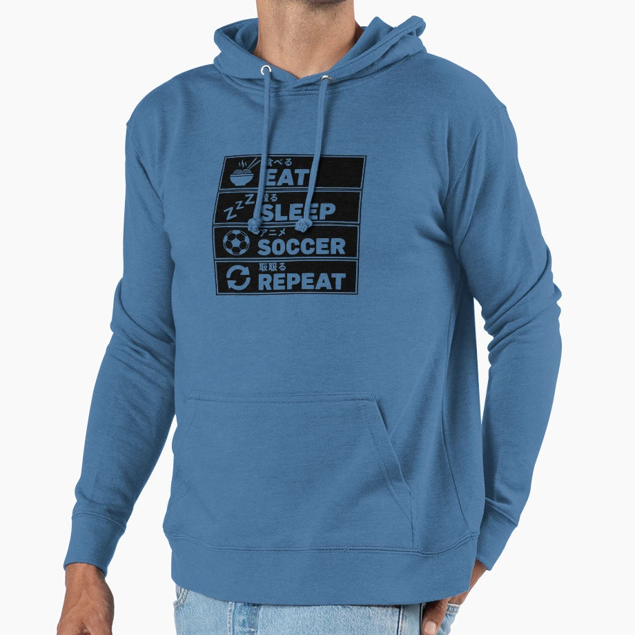 Eat Sleep Pizza Repeat Funny Japanese T-Shirt - Unique Graphic Men Women - T-Shirt, Sweatshirt, Hoodie