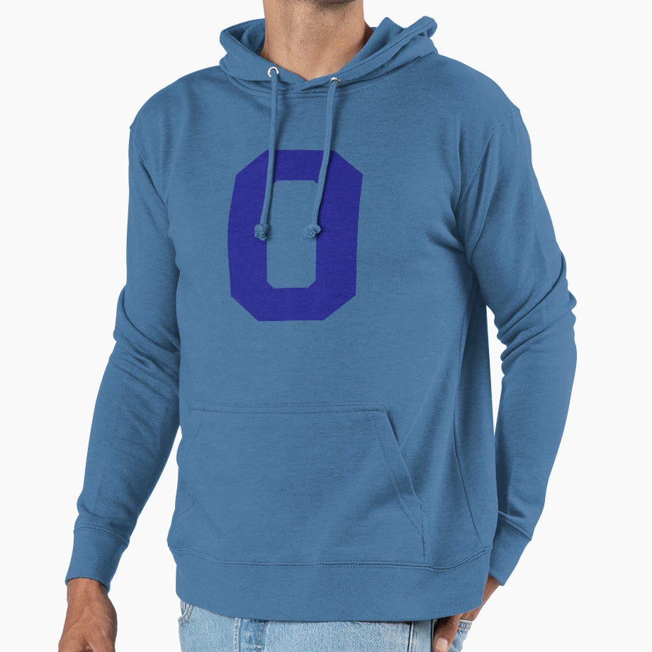 Number 0 Blue Zero Sports Number Zero Hoodie - Aesthetic Graphic for Adults - T-Shirt, Sweatshirt, Hoodie