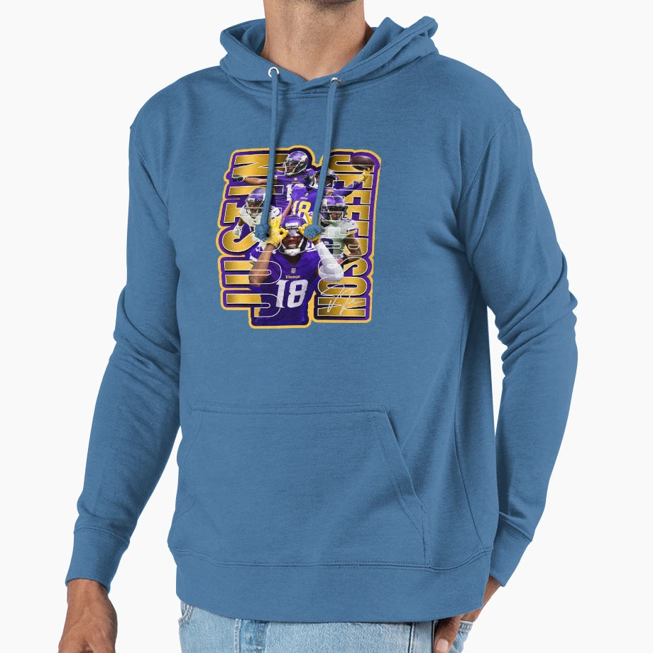 JJ Football Star Artwork Hoodie - Fun Novelty Design Unisex - T-Shirt, Sweatshirt, Hoodie
