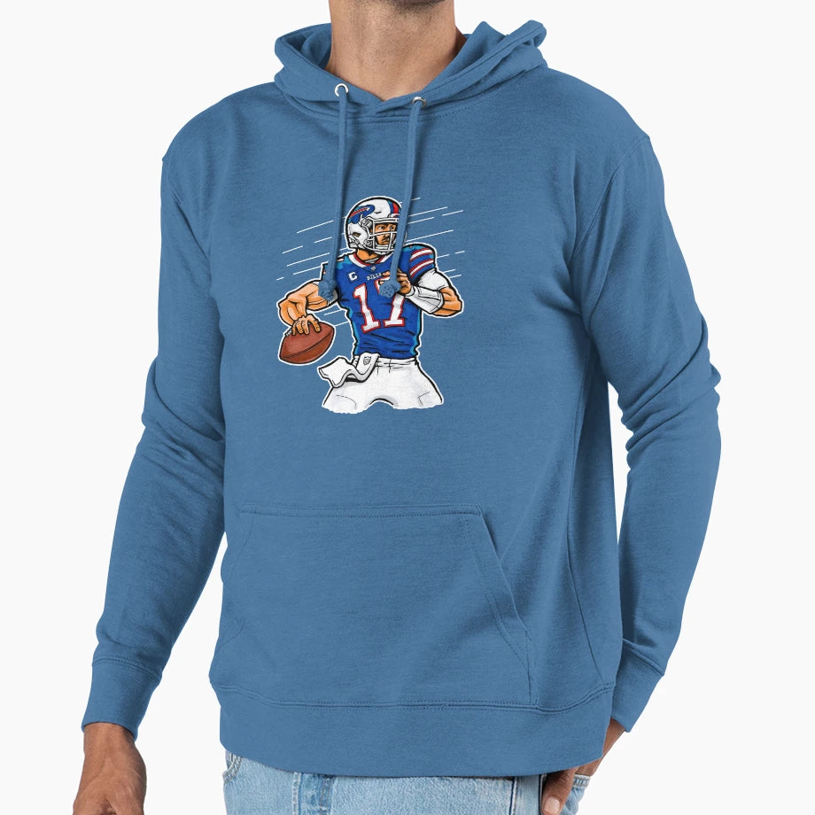 Allen Qb Hoodie - Trendy Graphic for Adults - T-Shirt, Sweatshirt, Hoodie