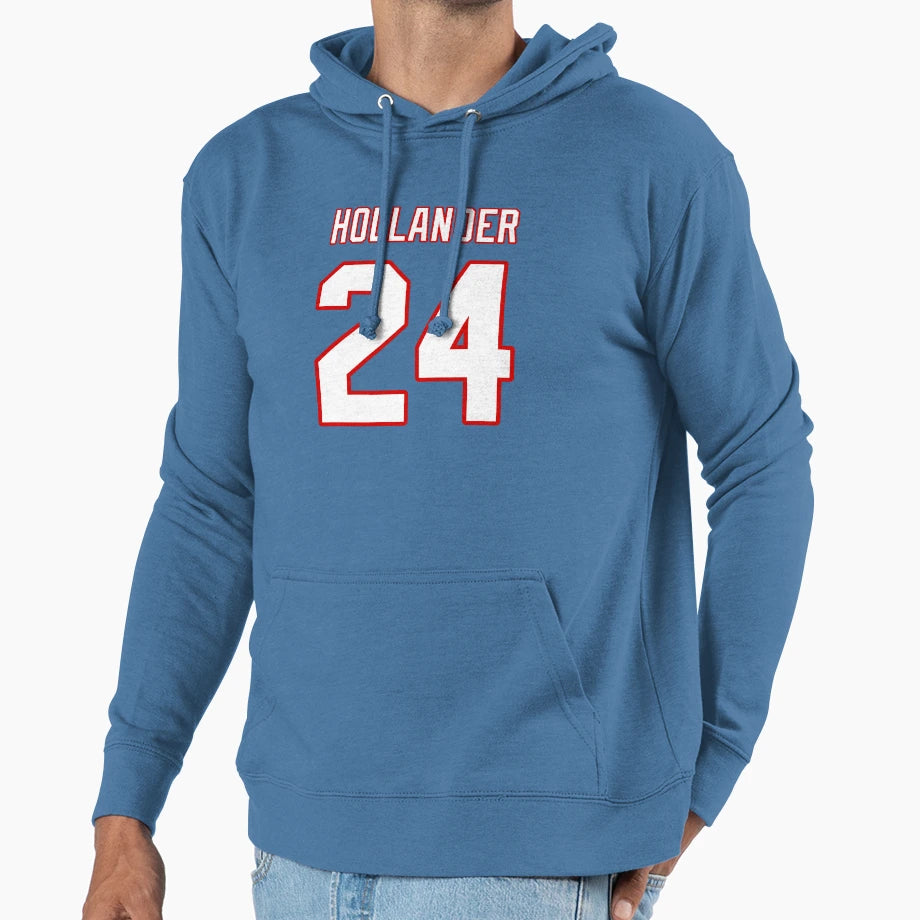 Hollander 24 Jersey Heated Rivalry Shane Hoodie - Novelty Apparel Unisex - T-Shirt, Sweatshirt, Hoodie