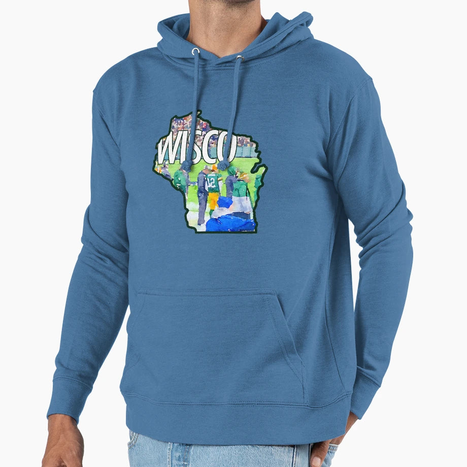 Wisco Hoodie - Minimalist Print Unisex - T-Shirt, Sweatshirt, Hoodie