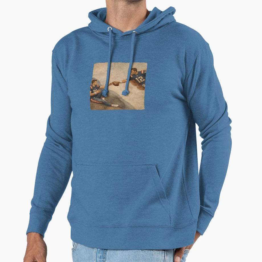 Funny New England Qb Brady And Maye Hoodie - Trendy Graphic for Adults - T-Shirt, Sweatshirt, Hoodie