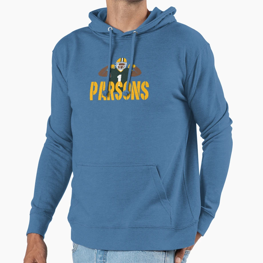 Parsons 1 Green Bay Football Hoodie - Novelty Apparel Unisex - T-Shirt, Sweatshirt, Hoodie