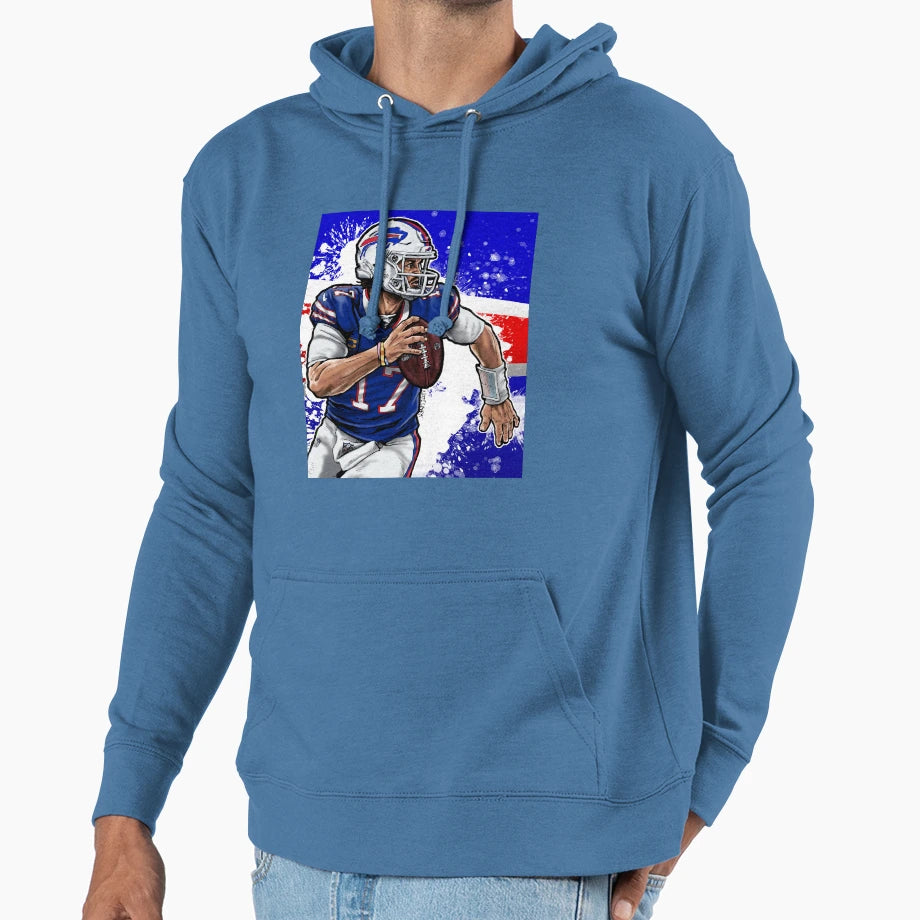 Allen Blue Hoodie - Graphic Print Men Women - T-Shirt, Sweatshirt, Hoodie