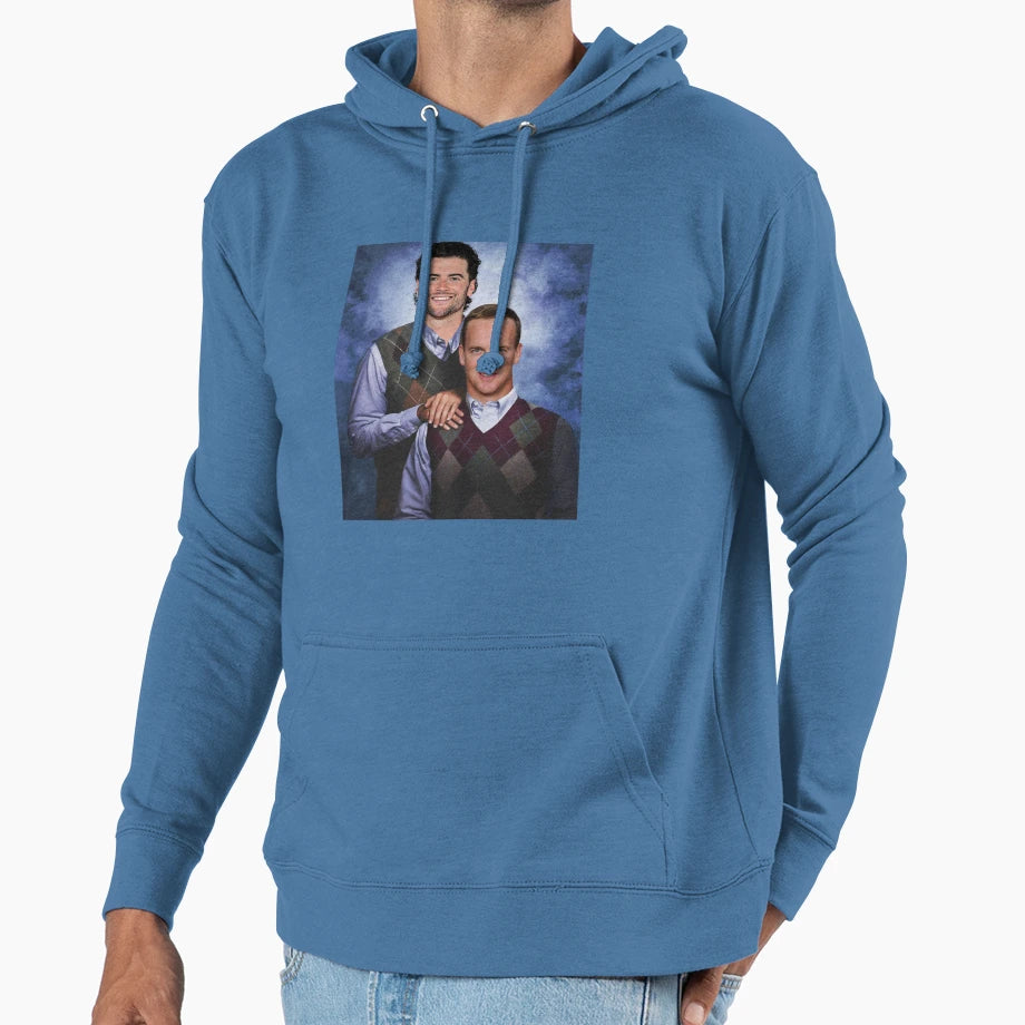 Peyton Manning Jarrett Stidham Hoodie - Novelty Apparel for Adults - T-Shirt, Sweatshirt, Hoodie
