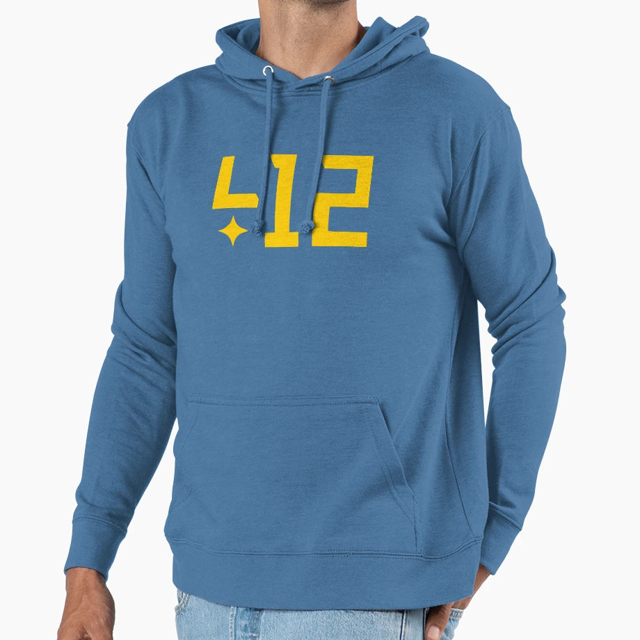 412 Pittsburgh Hoodie - Fun Novelty Design Unisex - T-Shirt, Sweatshirt, Hoodie