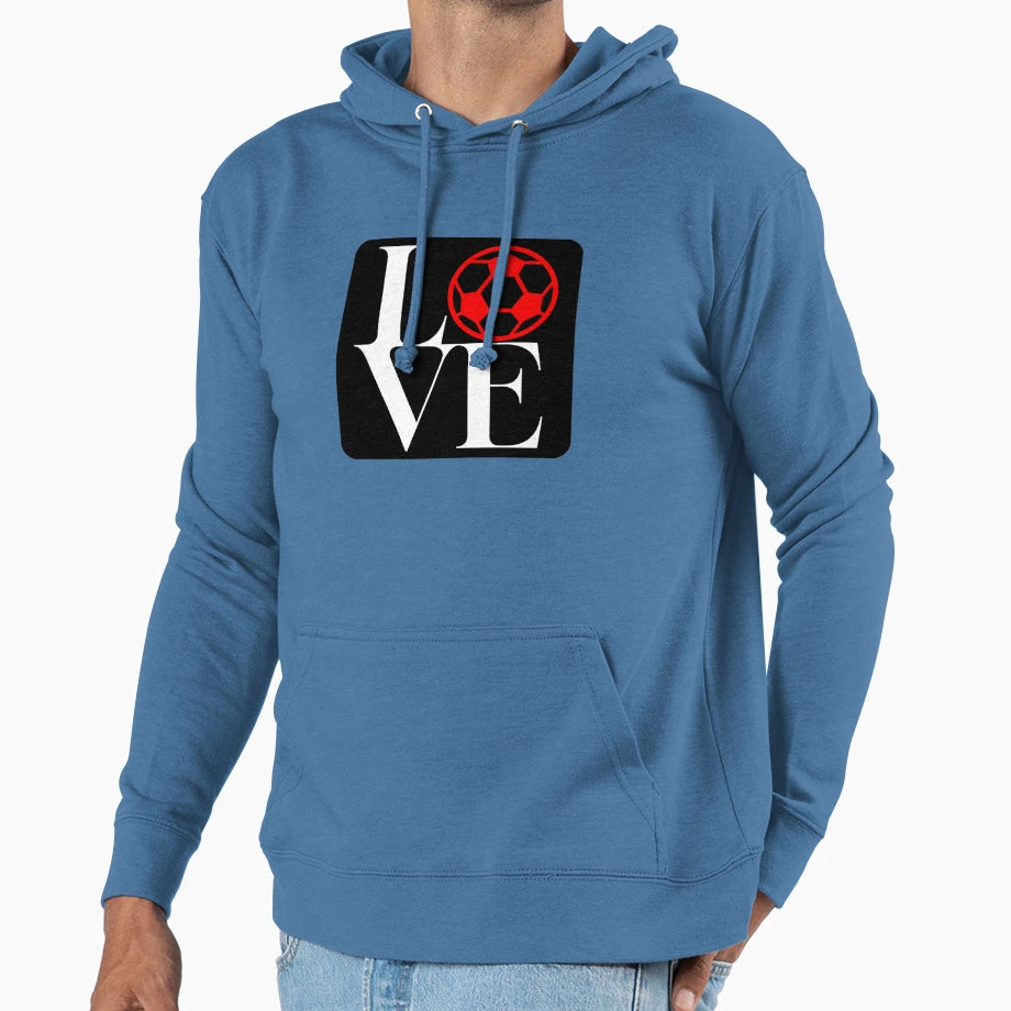 Love Football Hoodie - Aesthetic Graphic Unisex - T-Shirt, Sweatshirt, Hoodie