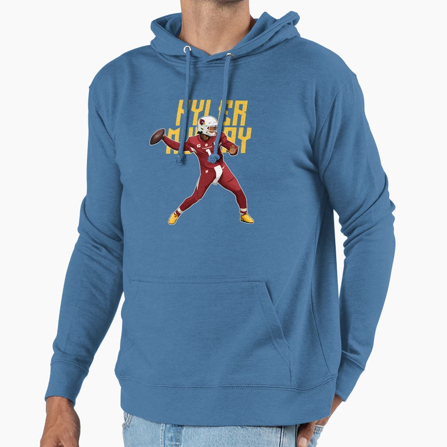 Kyler Murray Throw Passes 1 Bold Hoodie - Trendy Graphic for Adults - T-Shirt, Sweatshirt, Hoodie