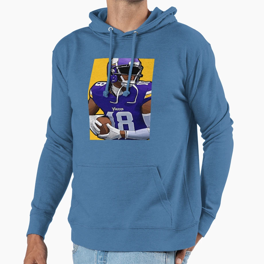 Justin Jet Jefferson Hoodie - Aesthetic Graphic Men Women - T-Shirt, Sweatshirt, Hoodie