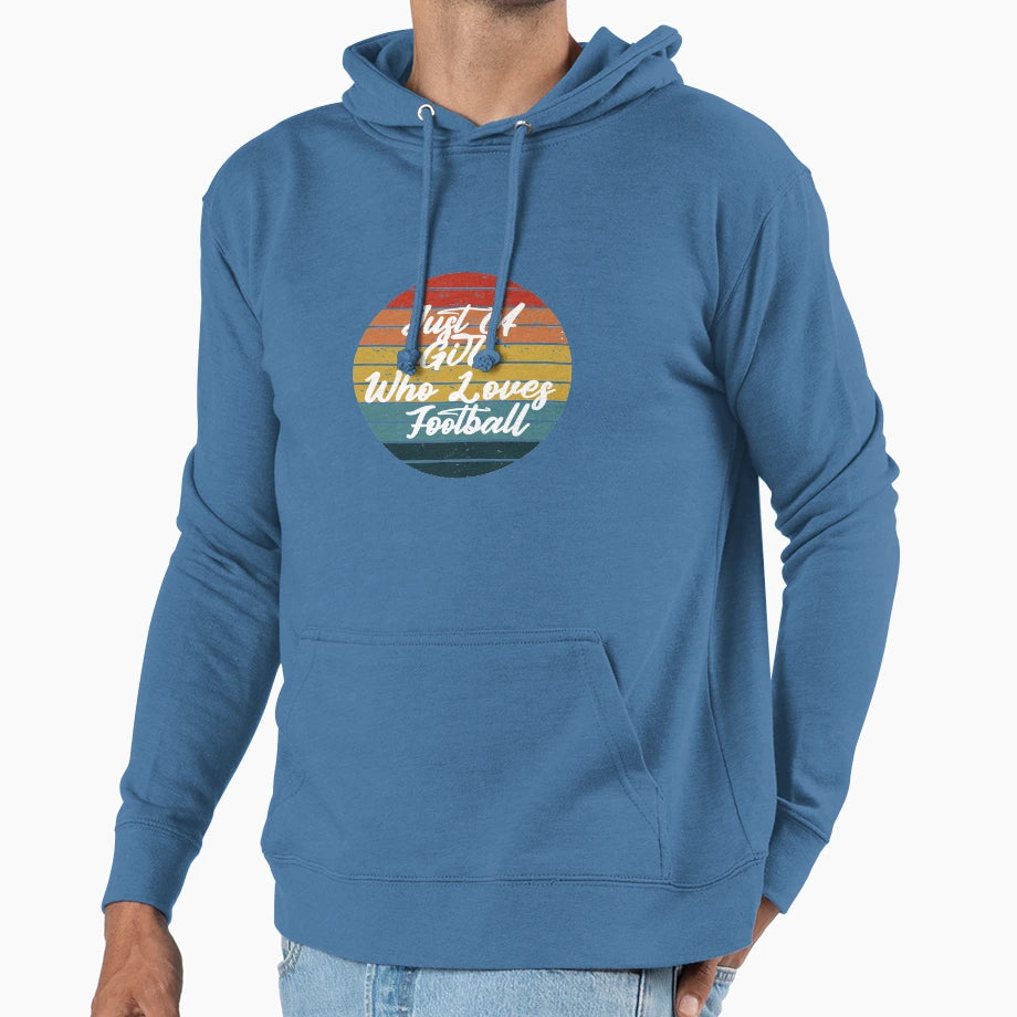 Just Who Loves Football Hoodie - Novelty Apparel Men Women - T-Shirt, Sweatshirt, Hoodie